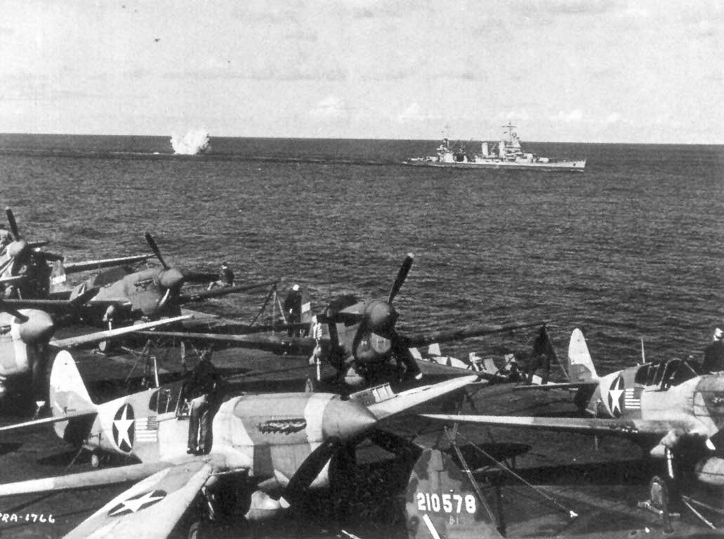 USAAF P-40Fs aboard USS Ranger